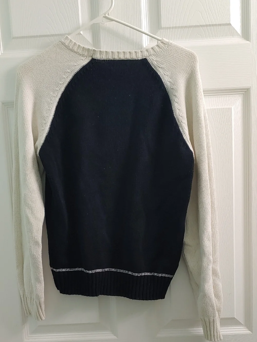 Vintage 90s Calvin Klein Sweater Two Tone Sequin Embroidery Women's Size L